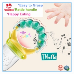 Baby Fruit Feeder with Rattle Handle