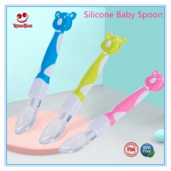 High Quatity Cutlery for Baby Feeding Silicone Spoon Dinnerware