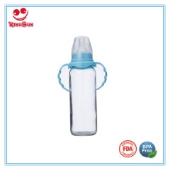 4oz/8oz Regular Neck Straight Shape Glass Baby Bottles