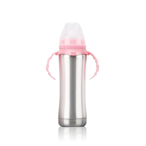 240ml Insulated Stainless Steel Feeding Bottle with Handles