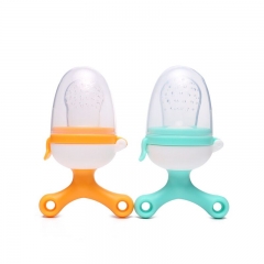 Rotatable Baby Feeder with Silicone Net Pacifier for Feeding Food
