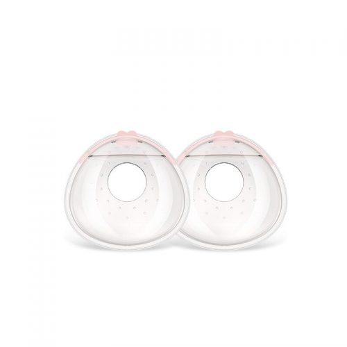 New Food Grade 2pcs Silicone Breast Milk Collector Shells With Belt