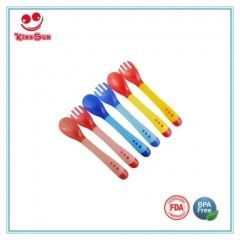 Newborn Color Changing Baby Spoon and Fork Set