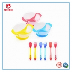 Baby Suction Feeding Bowl with Sensor Spoon