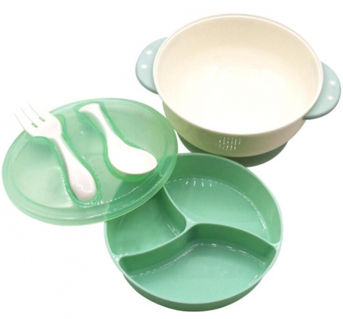High Quality Baby Feeding Bowl Cutlery With Suction Base