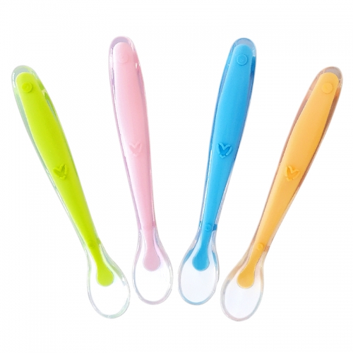 Health Soft Silicone Spoon For Feeding Baby