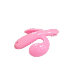 Food Grade Animal Shape Silicone Baby Teether Toothbrush Toy
