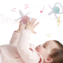 High Quality Liquid Silicone Baby Teether with Brush