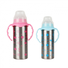 240ml Stainless Steel Double Wall Vacuum Thermos Baby Bottle