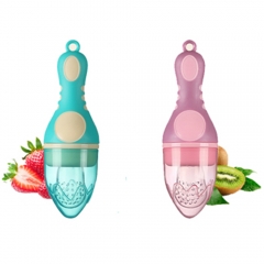 Ice Cream Shape Silicone Food Feeder Teether for Infant