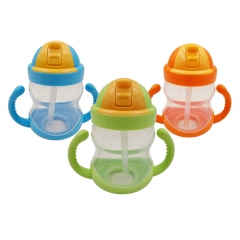 280ml Straw Baby Training Water Cup with Handle