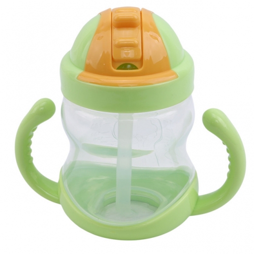 280ml Straw Baby Training Water Cup with Handle