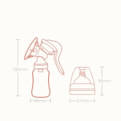 Advanced Manual Massage Breast Pump with Bottle 150ml
