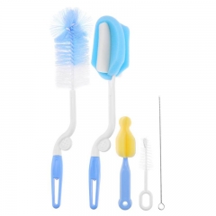 7PCS Infant Bottles Cleaning Tools Baby Nipple Sponge Cleaning Brush