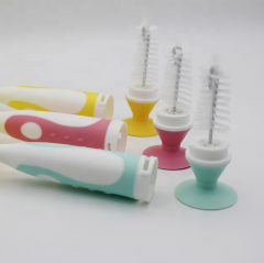 2 in 1 Standable Silicone Baby Bottles Cleaning Brushes