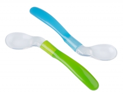 Curved Silicone Baby Training Spoon for Kids