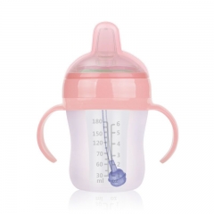 180ml Wide Neck Silicone Spout Water Bottle